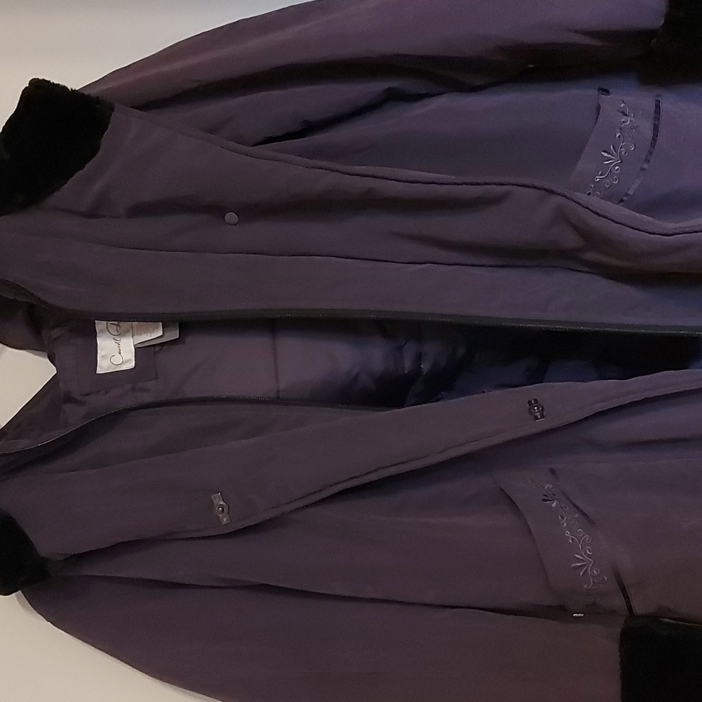 Carroll Reed Vintage Faux Fur Purple Coat
